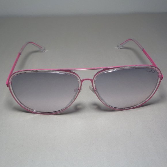 Guess GU6982 Shiny Pink New Women\'s Aviator Style Sunglasses main image 11